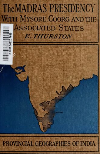 Provincial geographies of India (Volume 3).djvu — Holland, Thomas H. (Thomas Henry), Sir, 1868-1947, Public domain, via Wikimedia Commons